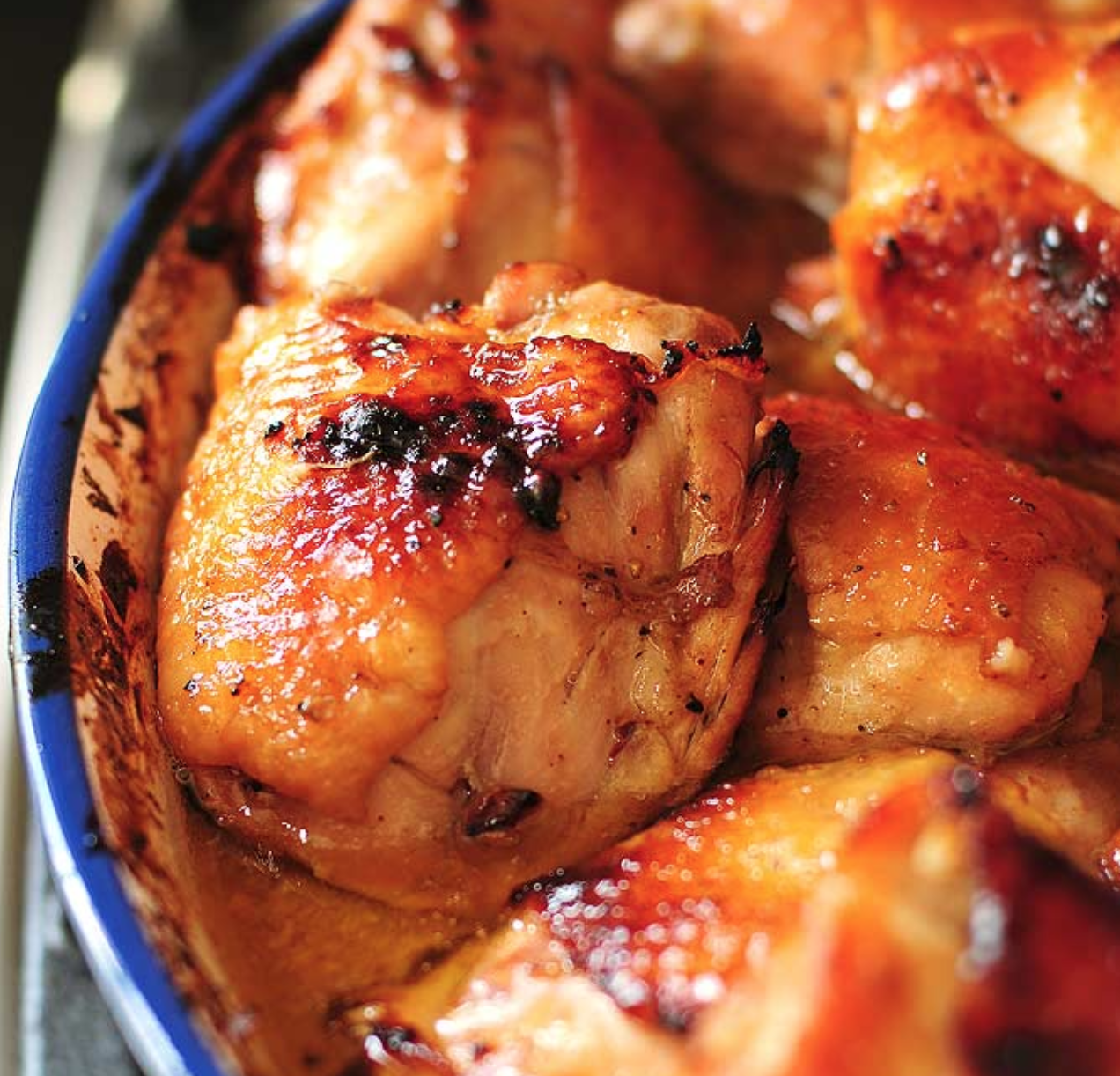 Honey Soy Baked Chicken Thighs