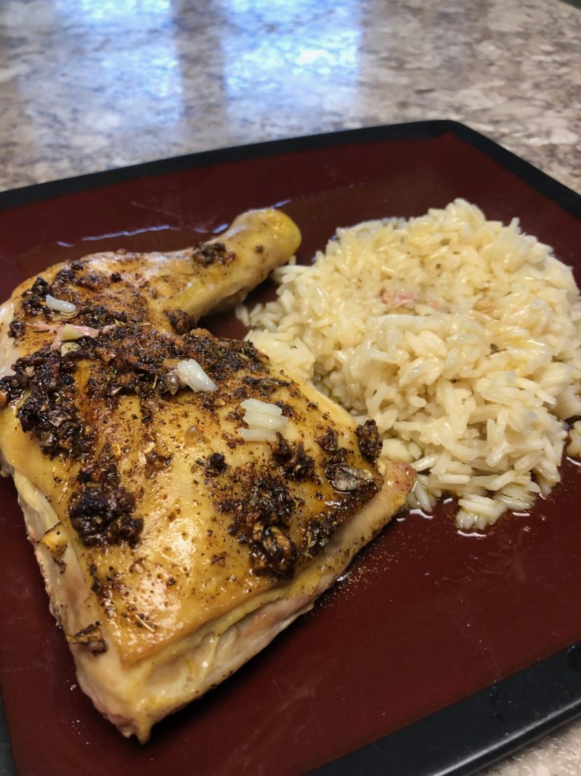 Garlic Roasted Chicken Leg Quarters